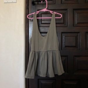 army green tank top